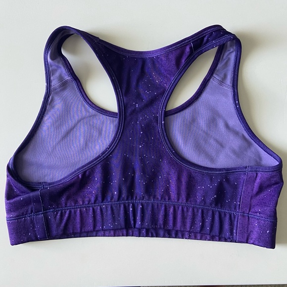 Nike Purple Swoosh Sports Bra - Picture 2 of 3